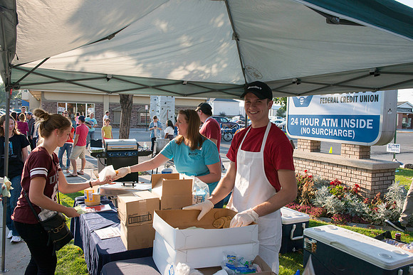 Beehive Credit Union welcomes BYU-Idaho students back for a new semester with free hotdogs and fun.