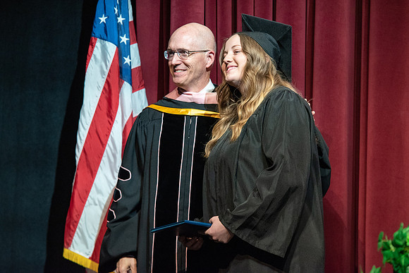 Graduates during convocation for the College of Performing and Visual Arts.