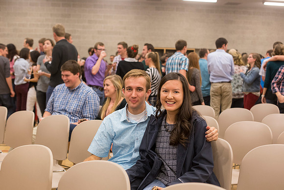 The Gilberts host a Date night in the BYU-Idaho Center.