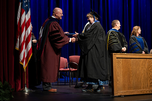 Graduates during convocation for the College of Academic Success & Interdisciplinary Studies.