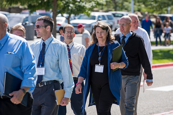 Faculty members come together in preparation of the new school year.
