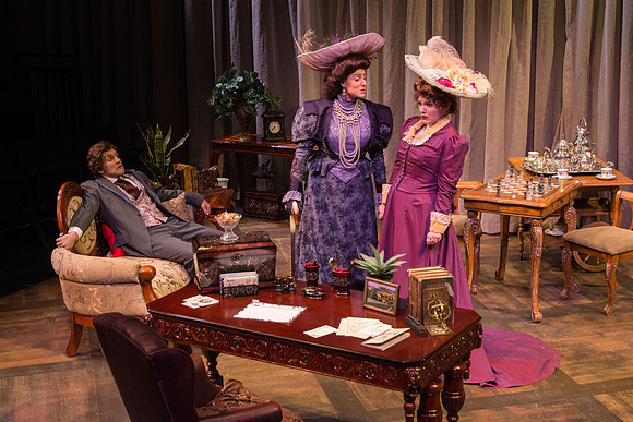 The cast of Brigham Young University-Idaho's production of "The Importance of Being Earnest" pose scenes and moments from the performance.