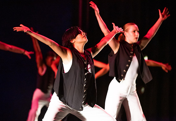 BYUI students dance in the multi-style performance, Extravadance.