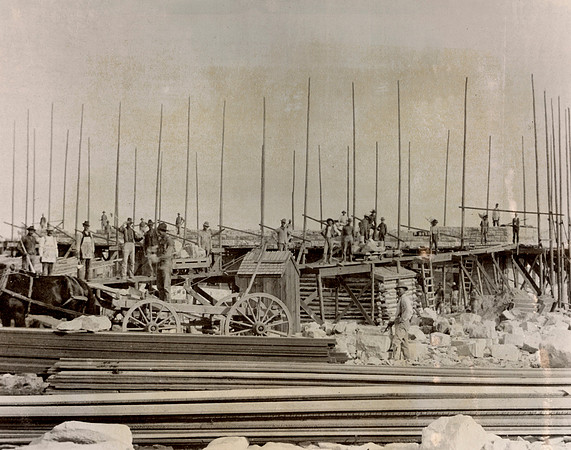 August 15, 1902, early construction of the Ricks Academy Building