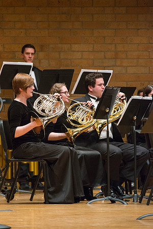 The Brigham Young University-Idaho Symphony Band showcase a few pieces at the Department of Music Showcase.