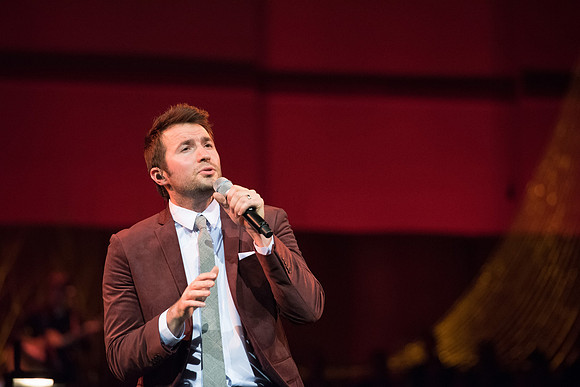 David Archuleta and Nathan Pacheco were the featured guests at BYU-Idaho's annual Christmas concert in the BYU-Idaho Center. They performed with the Symphony Orchestra, combined choirs, and other stud