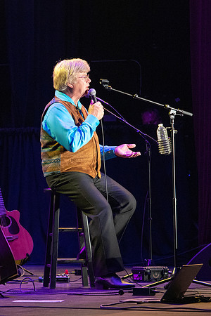 Jim Curry performs songs of John Denver at the Hart Auditorium.