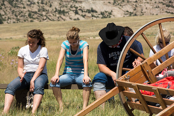 Martin's Cove, a place of refuge for handcart pioneers who were caught in an early winter storm en-route to Salt Lake City, UT.