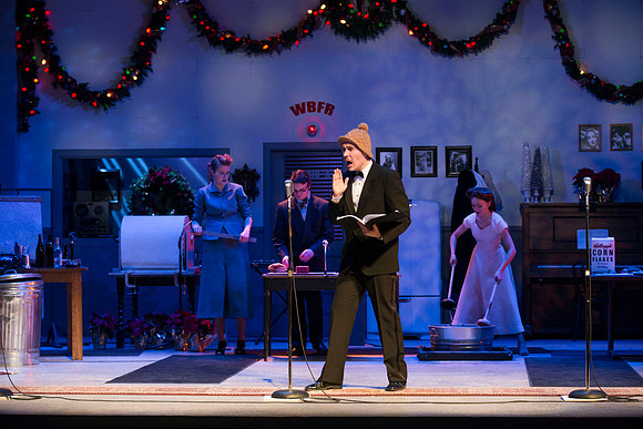 It's a Wonderful Life: A Live Radio Play, comes to life on stage at the Snow Drama Theater at BYU-Idaho.  It was written by Joe Landry and directed by Roger Merrill.