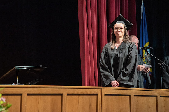 Graduates during convocation of the College of Physical Sciences and Engineering.