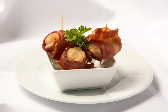 Bacon wrapped Water Chestnuts.
