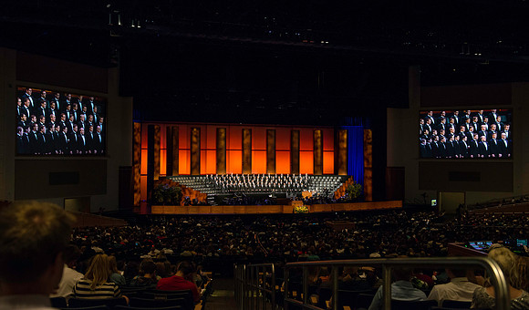 BYU-Idaho Men's Choir sings devotional musical number.