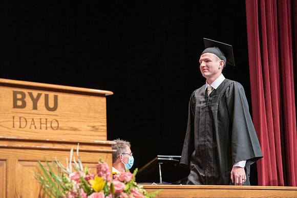Graduates during convocation of the College of Physical Sciences and Engineering.