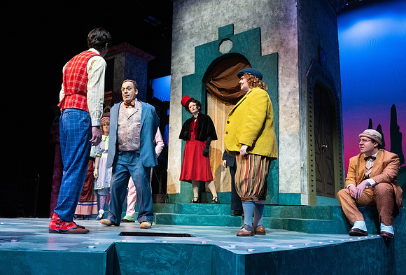Dress rehearsal for Theater production, Comedy of Errors.