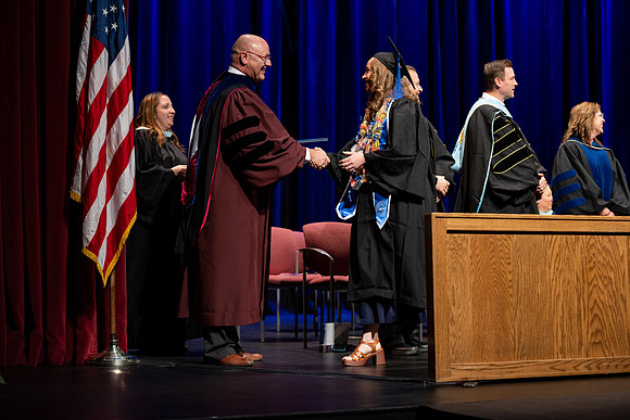 Graduates during convocation for the College of Academic Success & Interdisciplinary Studies.