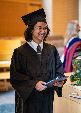 Graduates during convocation for the College of Language and Letters.