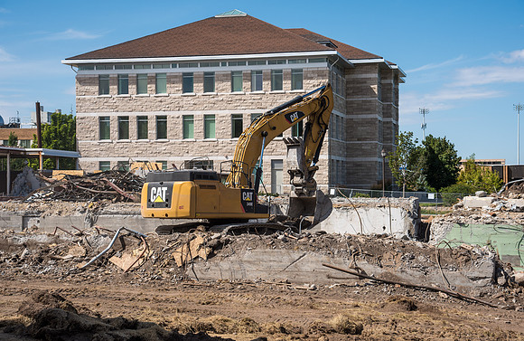 Cleanup continues at the Kirkham demolition site.   - Sept 2, 2019