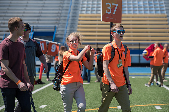BYU-Idaho Get Connected, new students meeting their iTeam. Spring Semester