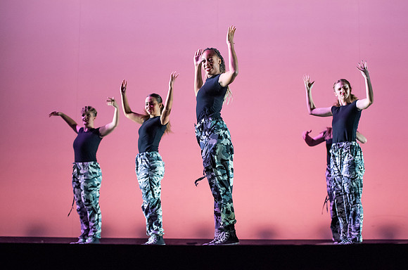 BYUI students dance in the multi-style performance, Extravadance.