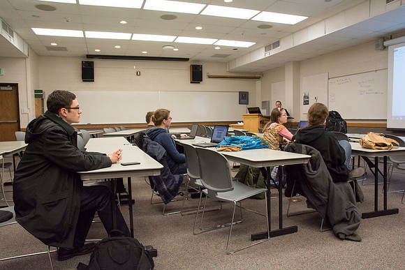 Students participate in the Writing Workshop to receive critiques on their work.