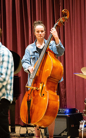 Performance of two jazz bands held at the Ensemble Hall.