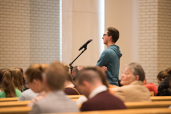 Brother Richard E. Turley, Jr speaks at the University Forum about Joseph Smith, Teenage Prophet