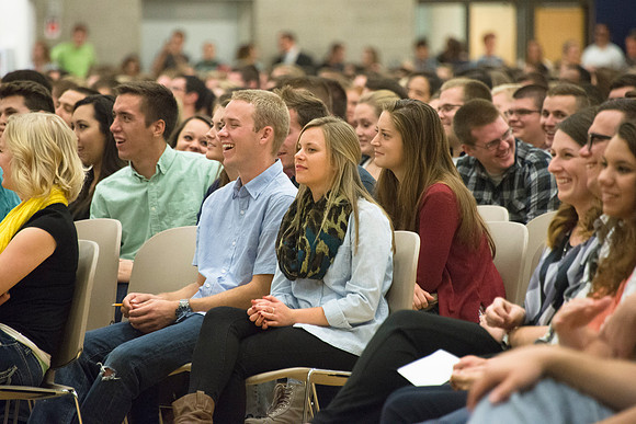 President and Sister Gilbert host a date night with BYU-Idaho Students. Oct 2015