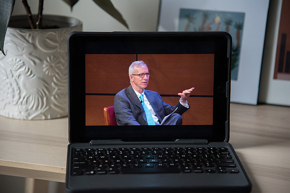 BYU-Idaho University Forum Livestream during the COVID-19 quarantine titled: Successfully Entering Your Career In Times of Economic Challenges featuring dean of Faculty Development Sid Palmer, direct