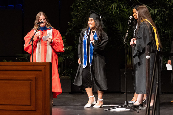 Graduates during convocation for the College of Agriculture and Life Sciences.