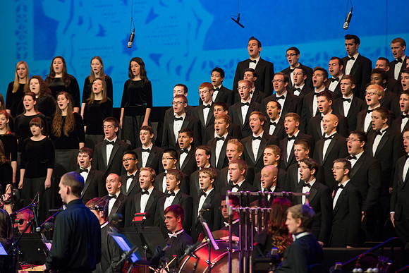 BYU-Idaho students perform in the Christmas Concert featuring Nathan Pacheco