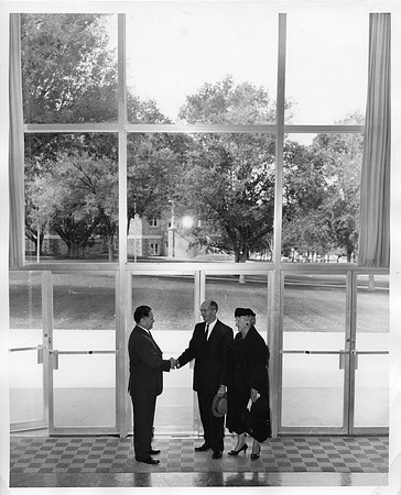 John L. Clarke served as President of Ricks College from 1944 to 1971. In the entrance of the Kirkham Building.