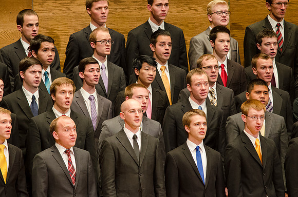 BYU-Idaho students perform at the Harvest Choir Fest held in the Barrus Concert Hall on campus
