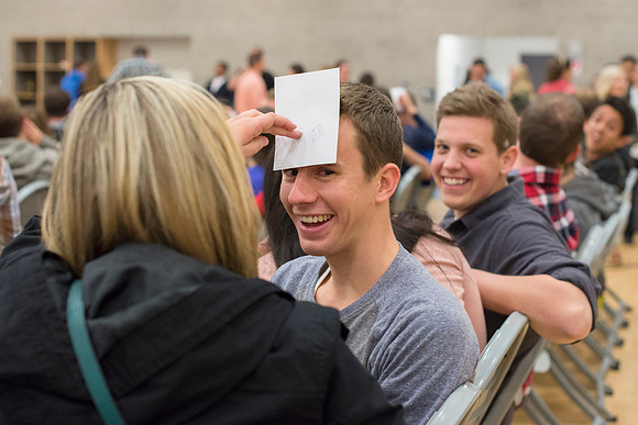 President and Sister Gilbert host a date night with BYU-Idaho Students. Oct 2015