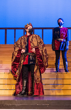 BYU-Idaho theatre department dress rehearsal of Shakespeare's Henry V.