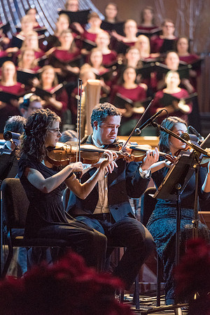 David Archuleta and Nathan Pacheco were the featured guests at BYU-Idaho's annual Christmas concert in the BYU-Idaho Center. They performed with the Symphony Orchestra, combined choirs, and other stud