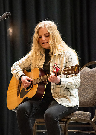Students audition for a spot with Acoustc Cafe.