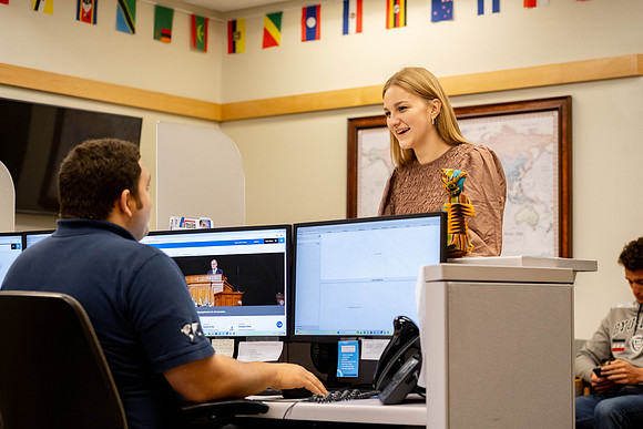 Internatial Services in the I-Center.