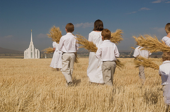 Children in the wheat fields- AUG 2007