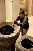 ROTC practices military tatics in an Advantage Airsoft facility.