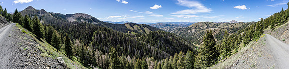 Various landscapes in central Idaho along a well known bikepacking route.