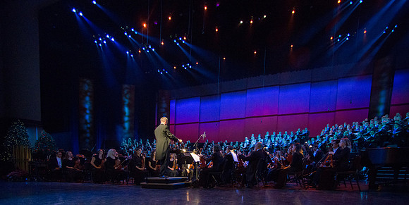 BYU-Idaho Choirs and Orchestra perform at A BYU-Idaho Christmas Concert featuring The King Singers.