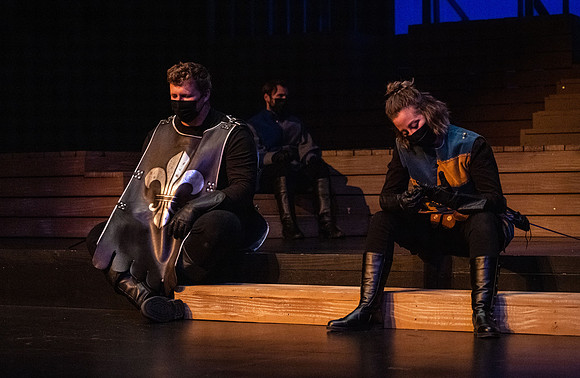 BYU-Idaho theatre department dress rehearsal of Shakespeare's Henry V.