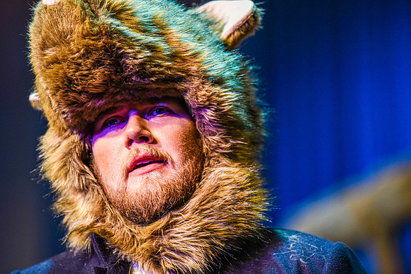 The theatre department's dress rehearsal of the Wind in the Willows in the Snow Drama Theatre.