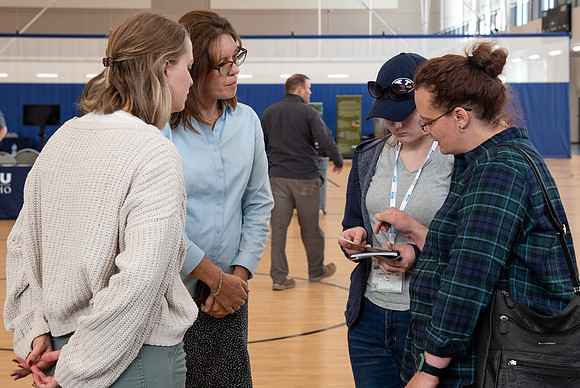 Prospective students learn about the academic departments at BYU-Idaho during Campus Day.