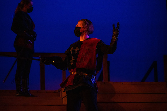 BYU-Idaho theatre department dress rehearsal of Shakespeare's Henry V.