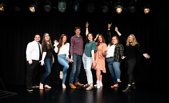 Students from the theater deparment graduation in the Spring Semester.