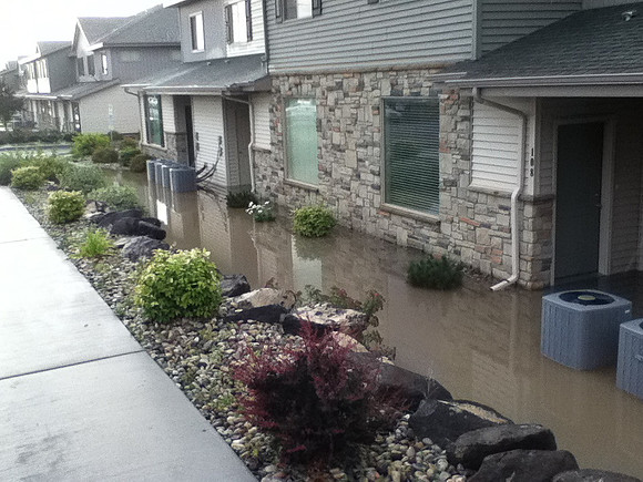 July 15, 2014 Over an inch of rain in less than an hour created a flash flood through Rexburg streets, through a few BYU-Idaho buildings and also flooded several students basement apartments. The even