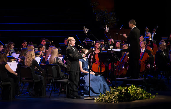 A BYU-Idaho Sacred Music Production performed in the BYU-Idaho Center, conducted by Dallin Hansen and written by Daniel Gawthrop.