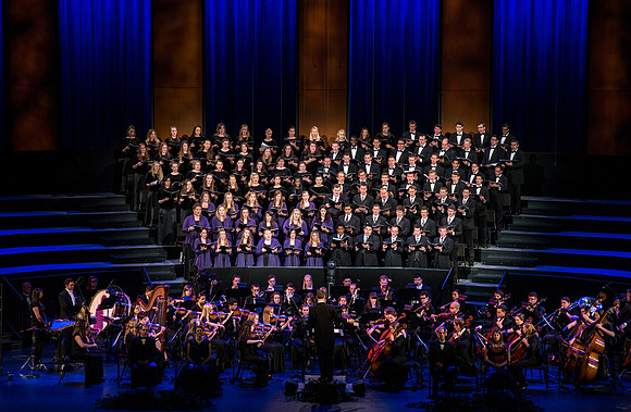 A BYU-Idaho Sacred Music Production performed in the BYU-Idaho Center, conducted by Dallin Hansen and written by Daniel Gawthrop.
