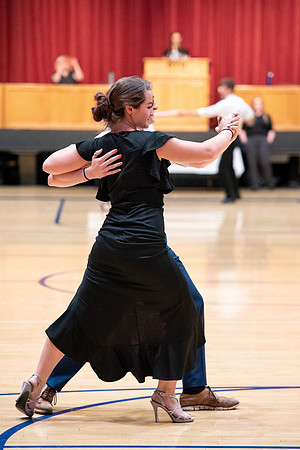 Students perform in a dance competition at the Hart Auditorium.